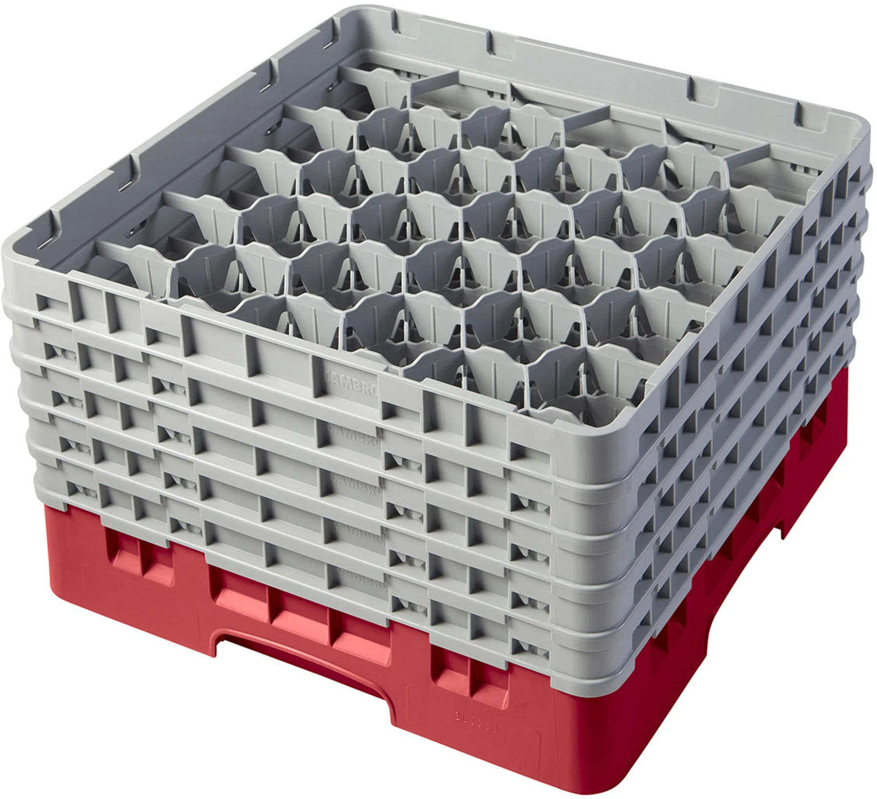 Kosz na szkło max. śr. szkl. 79 mm czerwony - CAMBRO