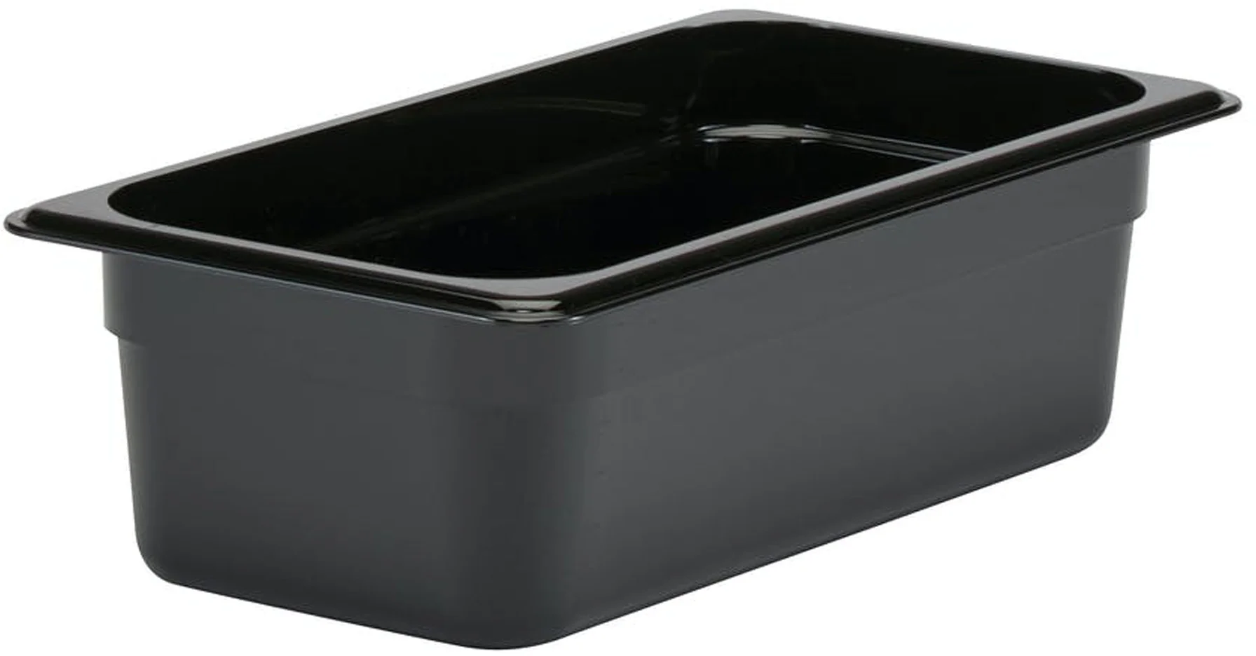 Pojemnik z poliwęlganu GN 1/3 czarny wys. 10 cm - CAMBRO
