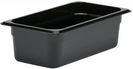 Pojemnik z poliwęlganu GN 1/3 czarny wys. 10 cm - CAMBRO