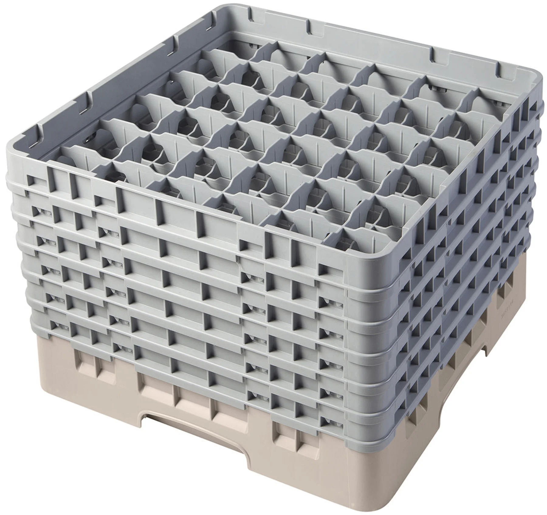 Kosz na szkło max. śr. szkl. 72 mm beżowy - CAMBRO