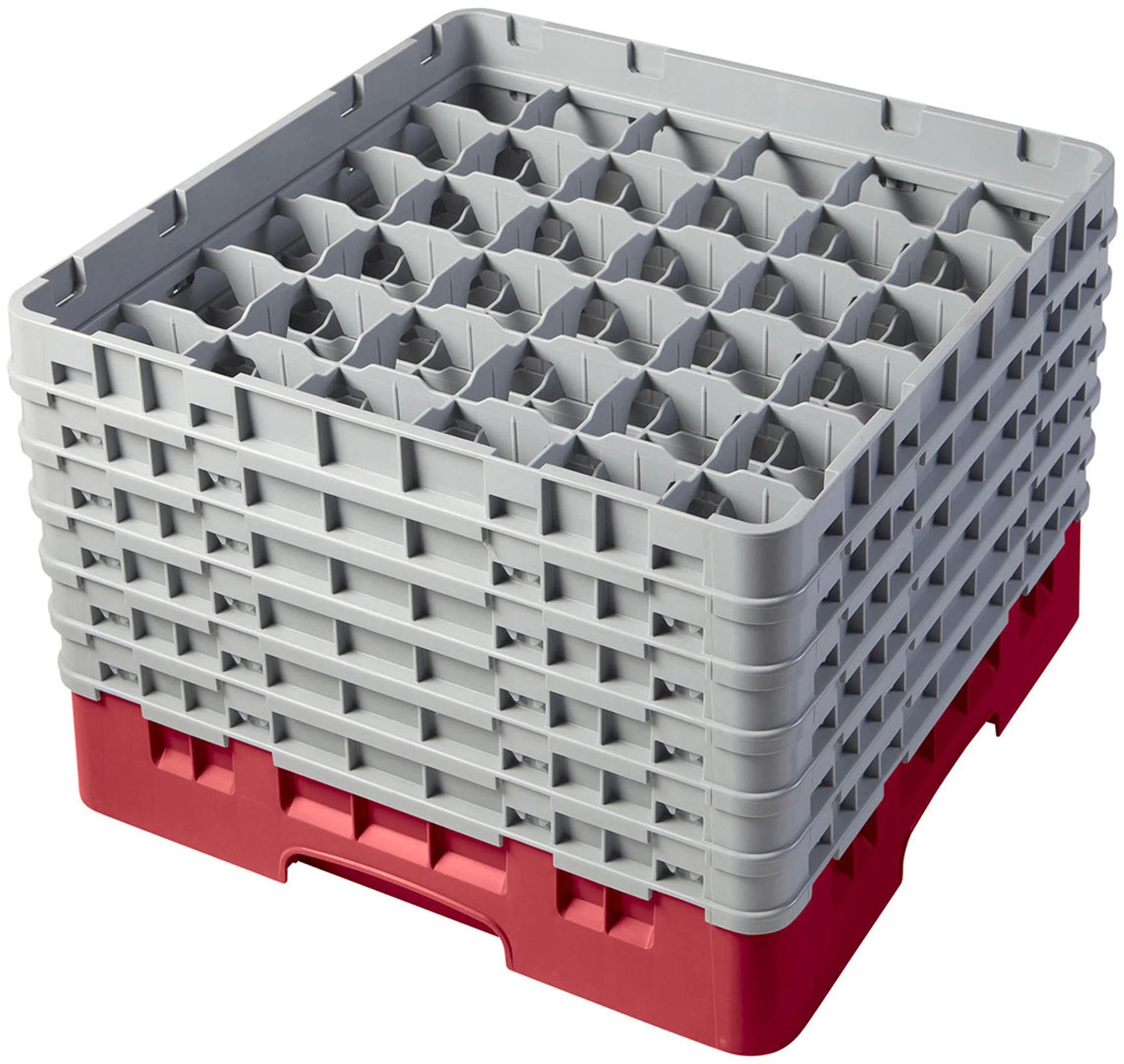 Kosz na szkło max. śr. szkl. 72 mm czerwony - CAMBRO