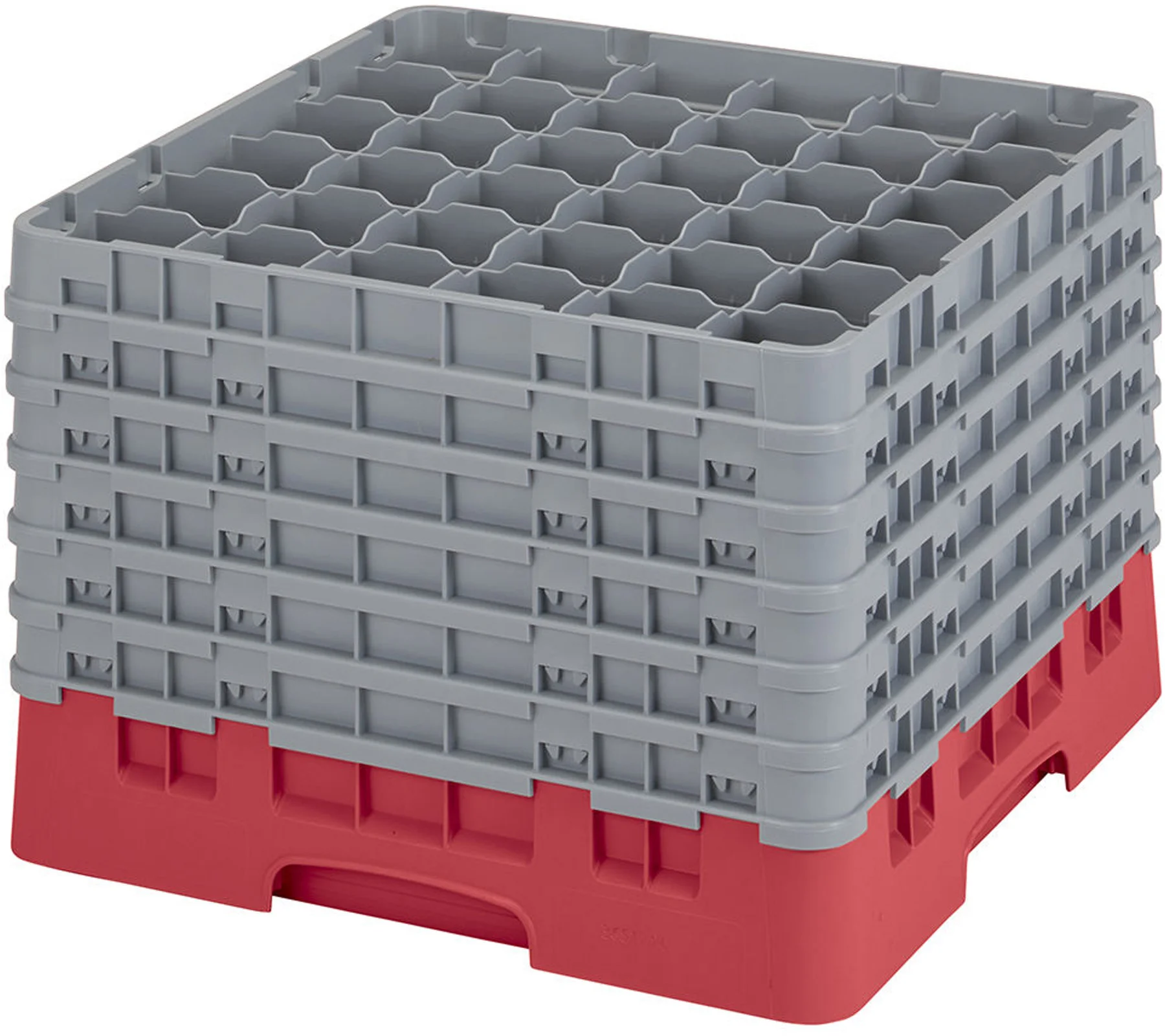Kosz na szkło max. śr. szkl. 72 mm czerwony - CAMBRO