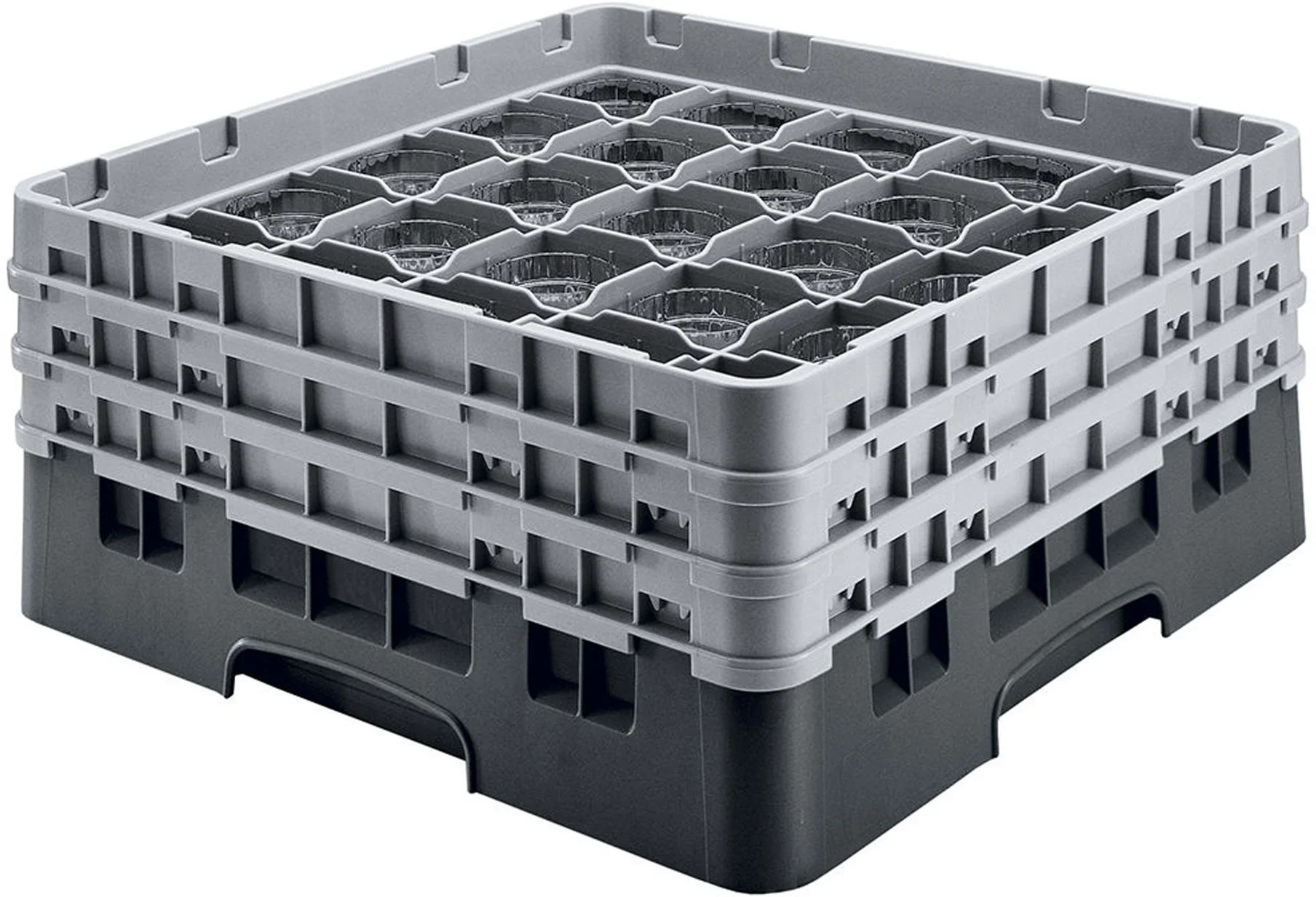 Kosz na szkło max. śr. szkl. 72 mm czarny - CAMBRO