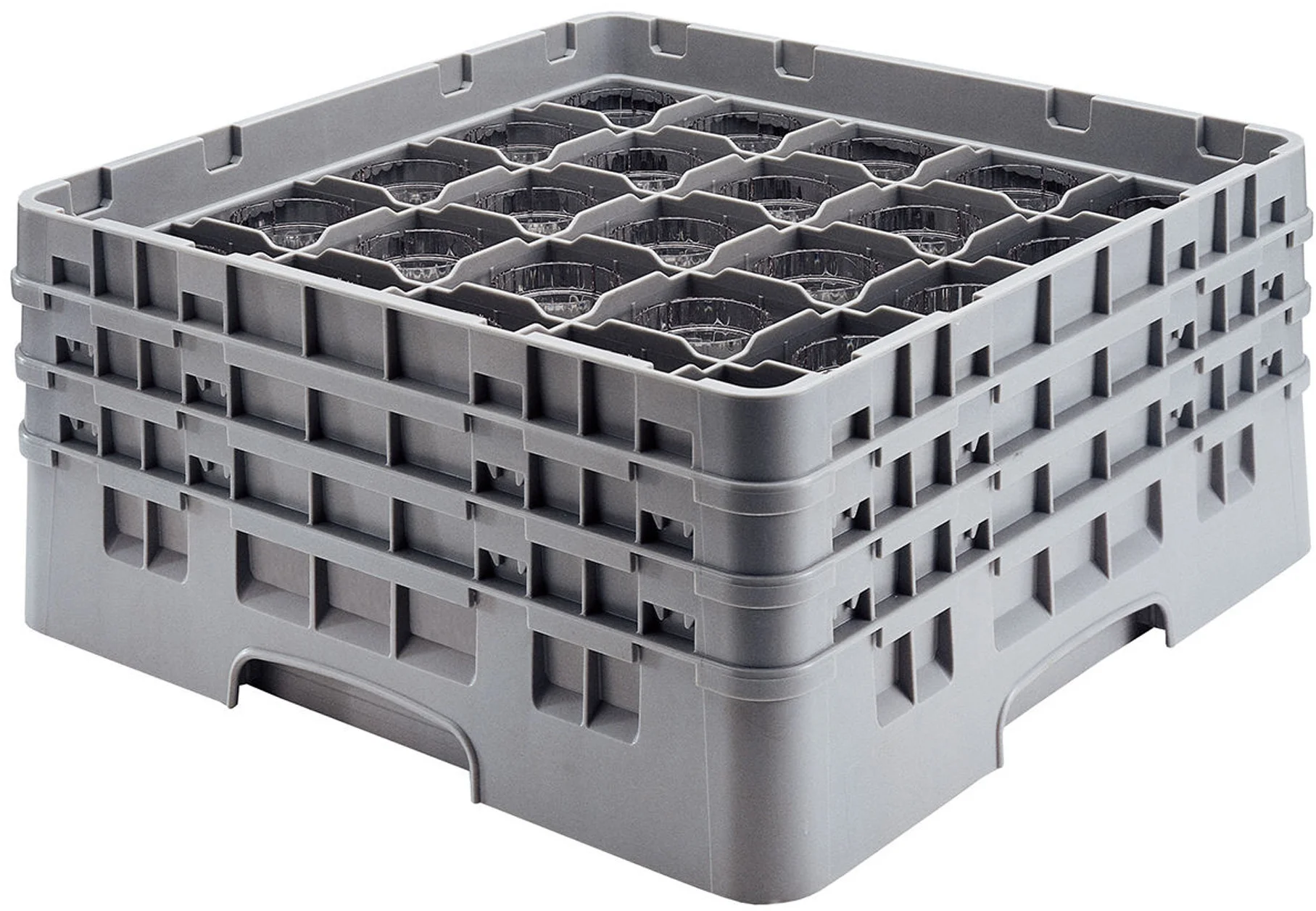 Kosz na szkło max. śr. szkl. 72 mm jasny szary - CAMBRO