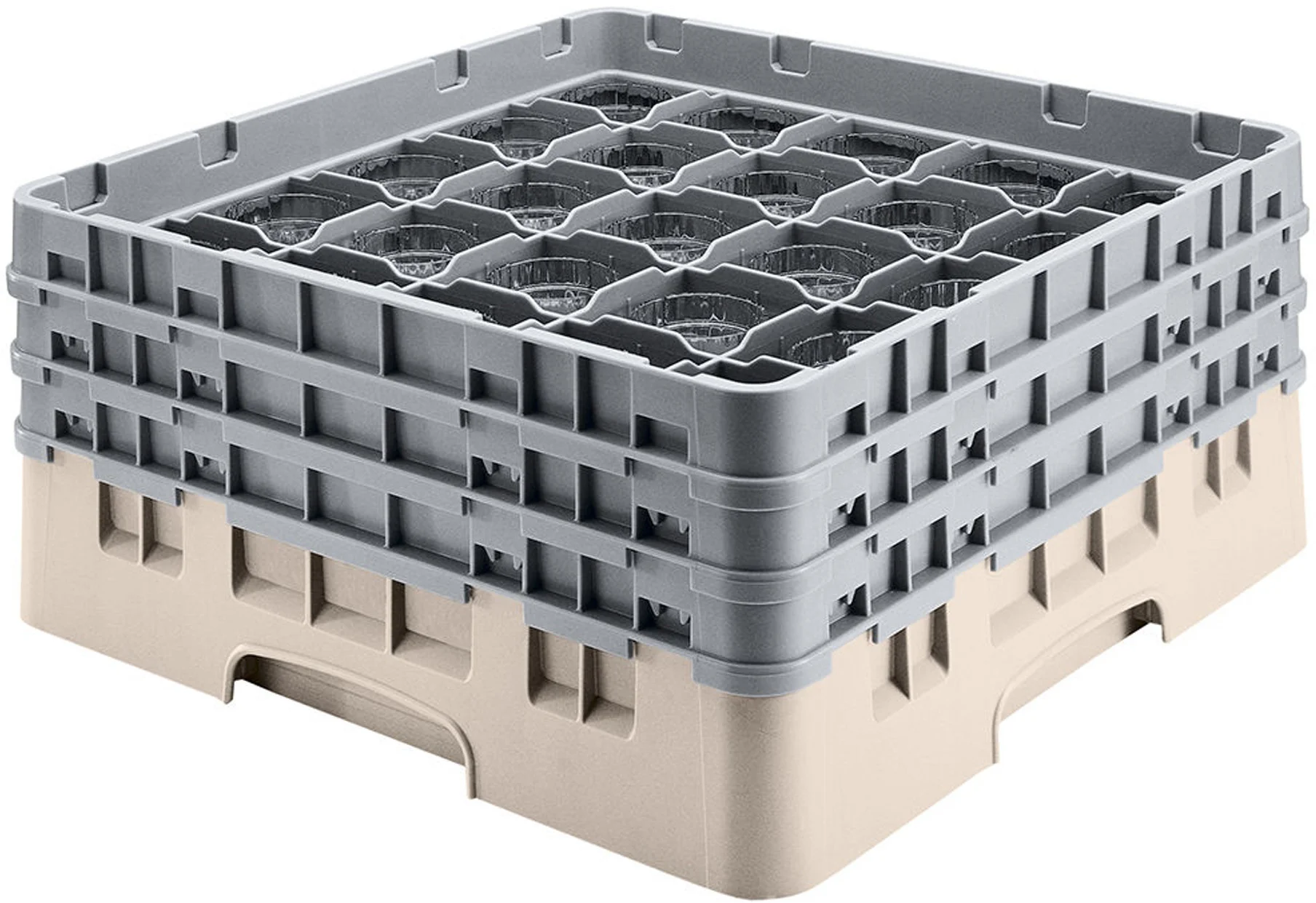 Kosz na szkło max. śr. szkl. 72 mm beżowy - CAMBRO