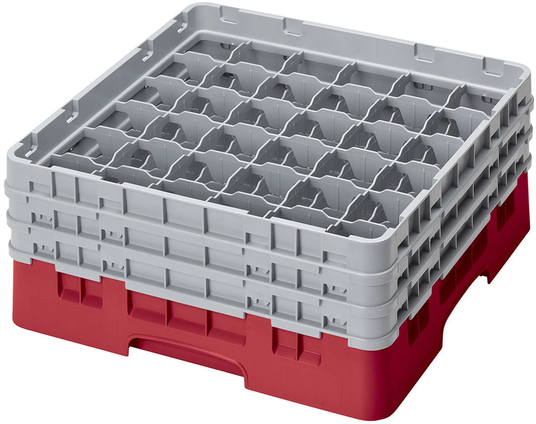 Kosz na szkło max. śr. szkl. 72 mm czerwony - CAMBRO