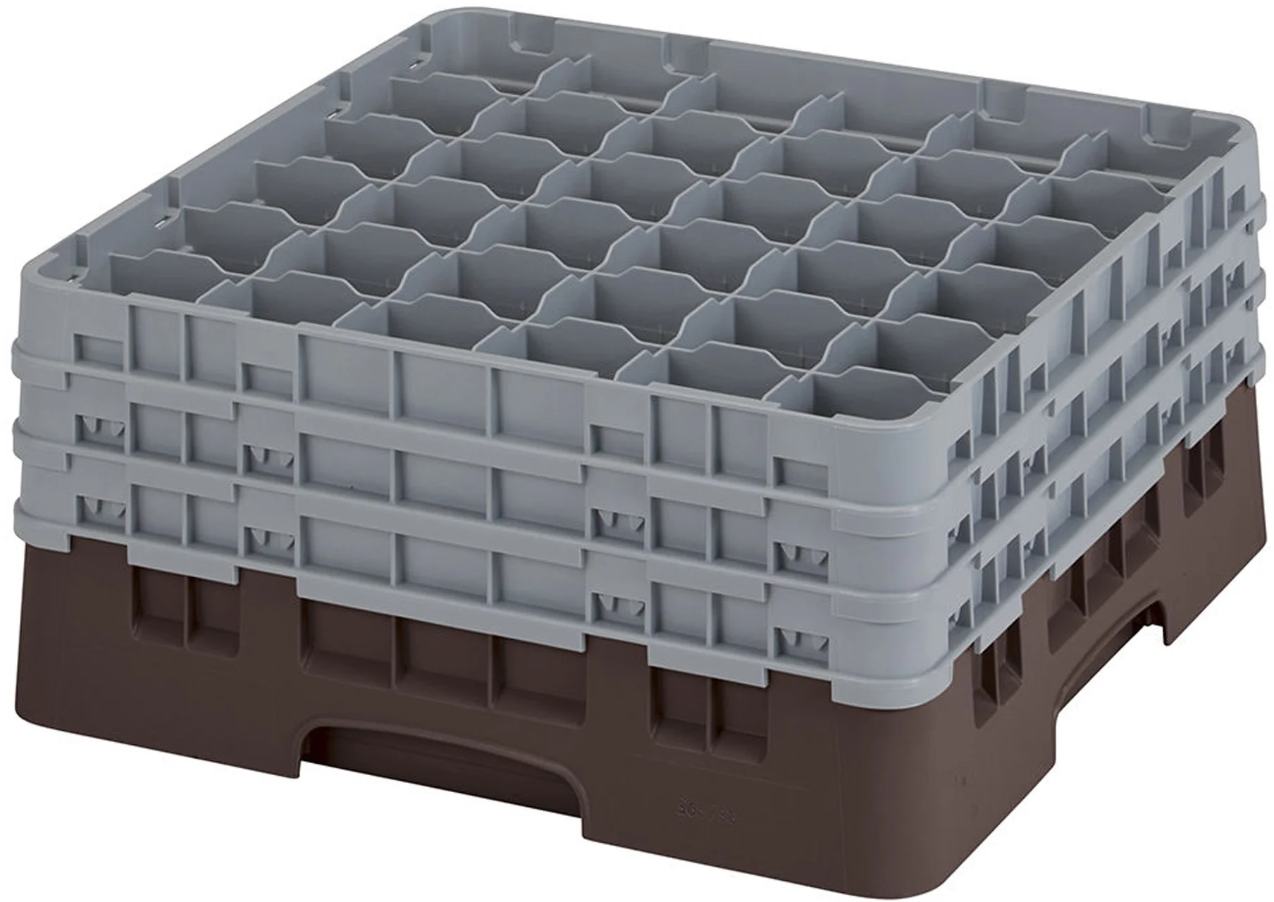 Kosz na szkło max. śr. szkl. 72 mm brązowy - CAMBRO