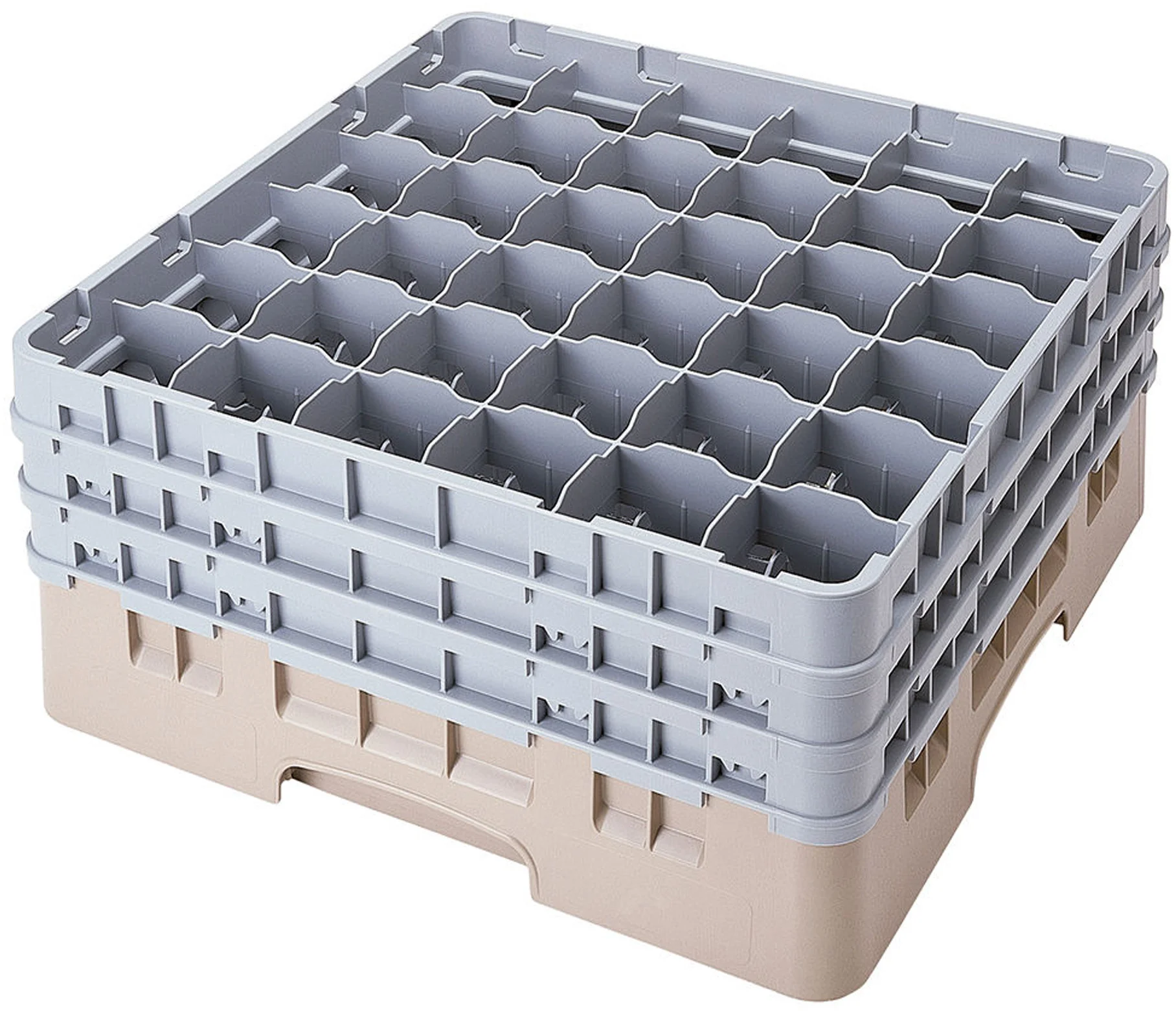 Kosz na szkło max. śr. szkl. 72 mm beżowy - CAMBRO