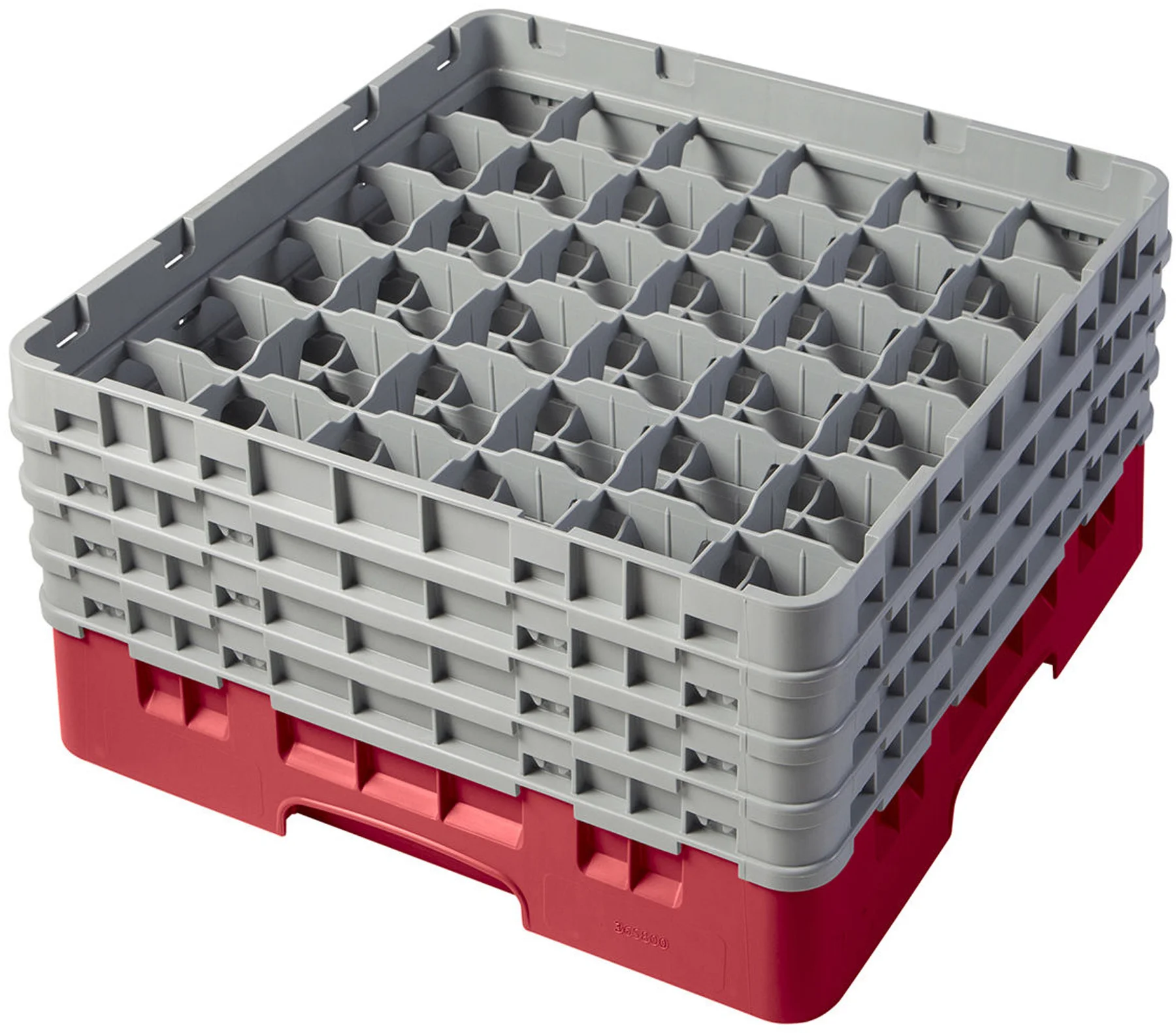 Kosz na szkło max. śr. szkl. 72 mm czerwony - CAMBRO
