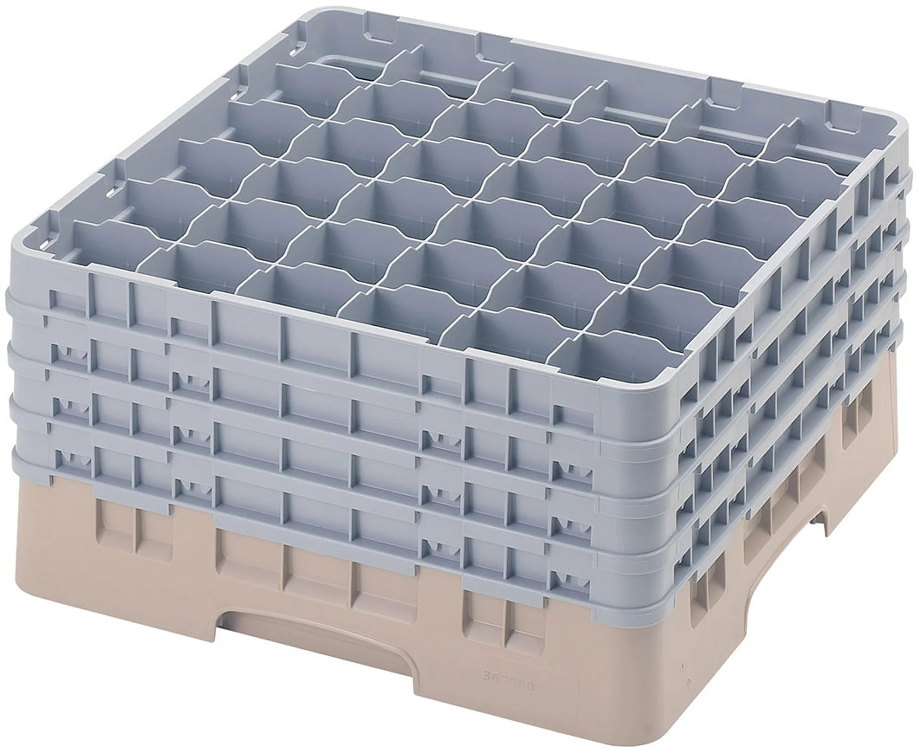 Kosz na szkło max. śr. szkl. 72 mm beżowy - CAMBRO
