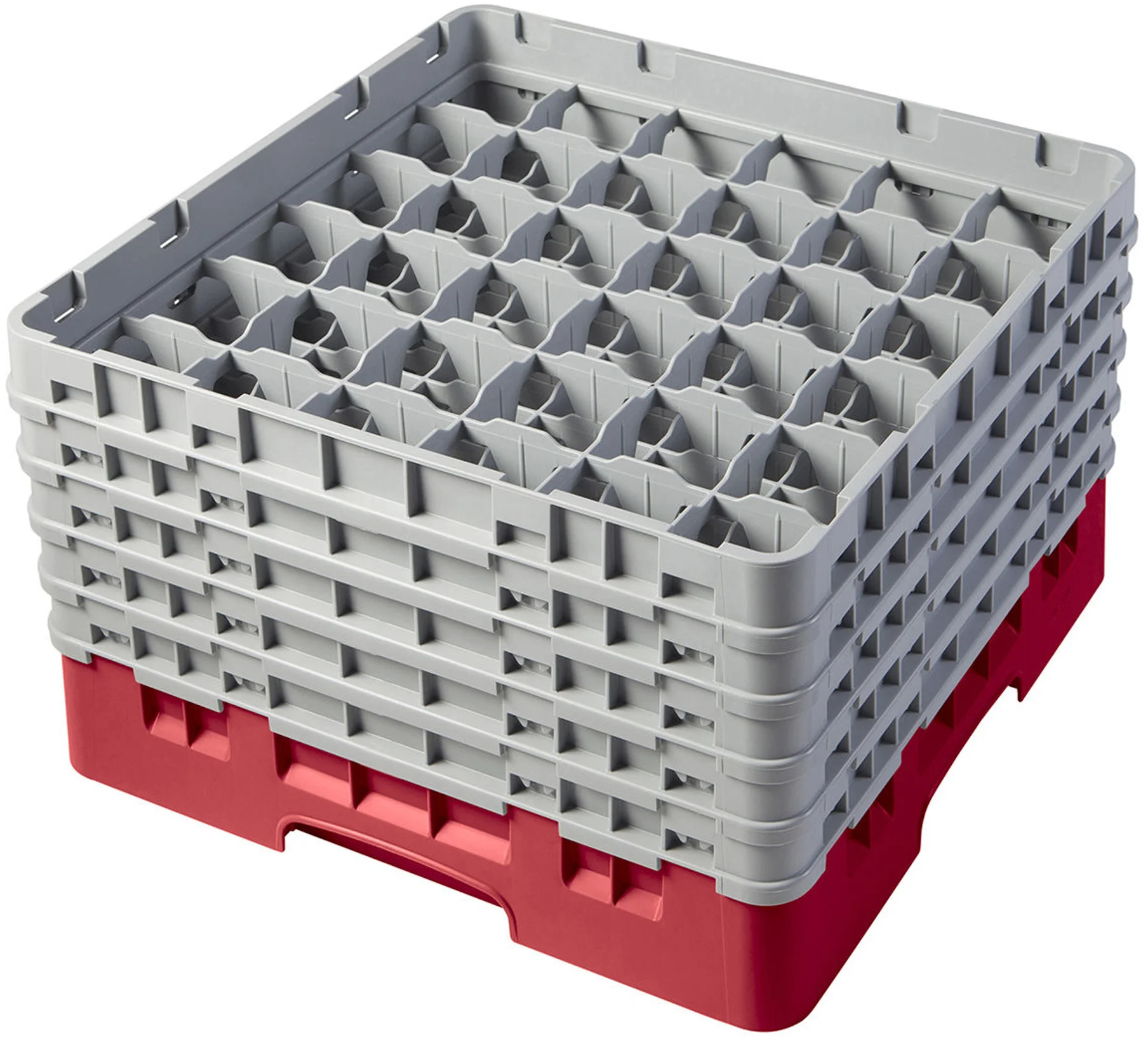 Kosz na szkło max. śr. szkl. 72 mm czerwony - CAMBRO