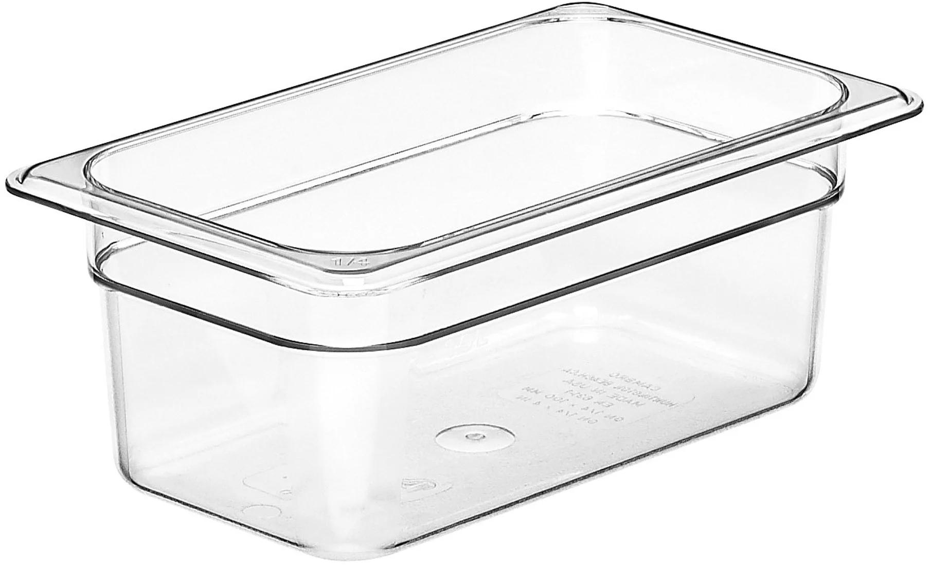 Pojemnik z poliwęglanu GN 1/4 przezroczysty wys. 10 cm - CAMBRO