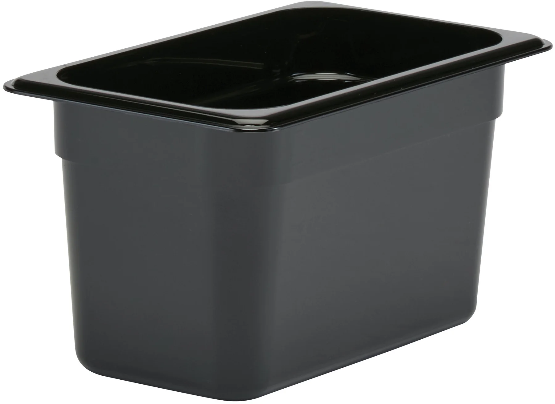 Pojemnik z poliwęglanu GN 1/4 wys. 15 cm czarny - CAMBRO