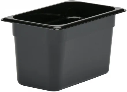 Pojemnik z poliwęglanu GN 1/4 wys. 15 cm czarny - CAMBRO