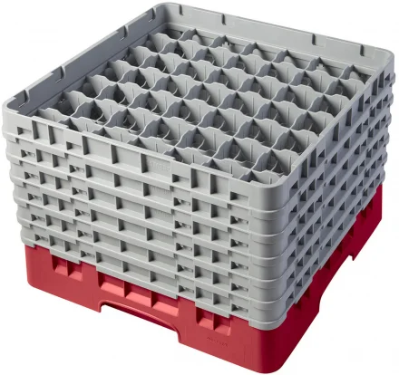 Kosz na szkło max. śr. szkl. 60 mm czerwony - CAMBRO