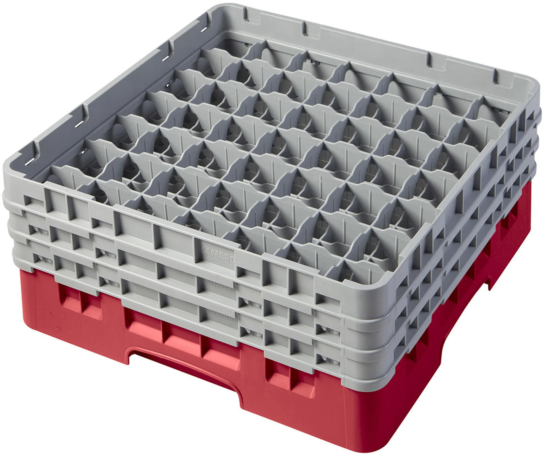 Kosz na szkło max. śr. szkl. 60 mm czerwony - CAMBRO