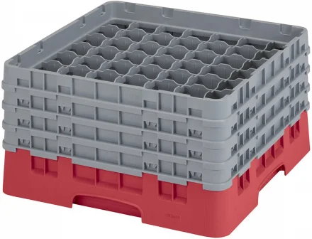 Kosz na szkło max. śr. szkl. 60 mm czerwony - CAMBRO