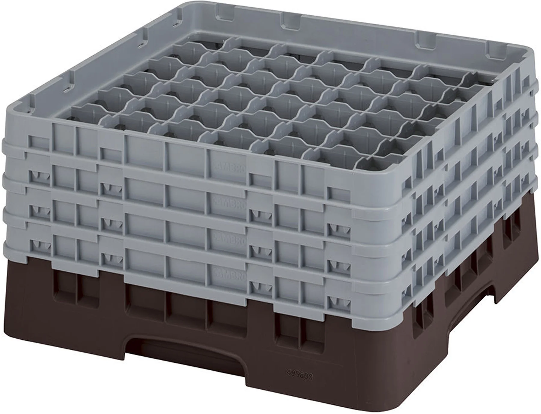 Kosz na szkło max. śr. szkl. 60 mm brązowy - CAMBRO