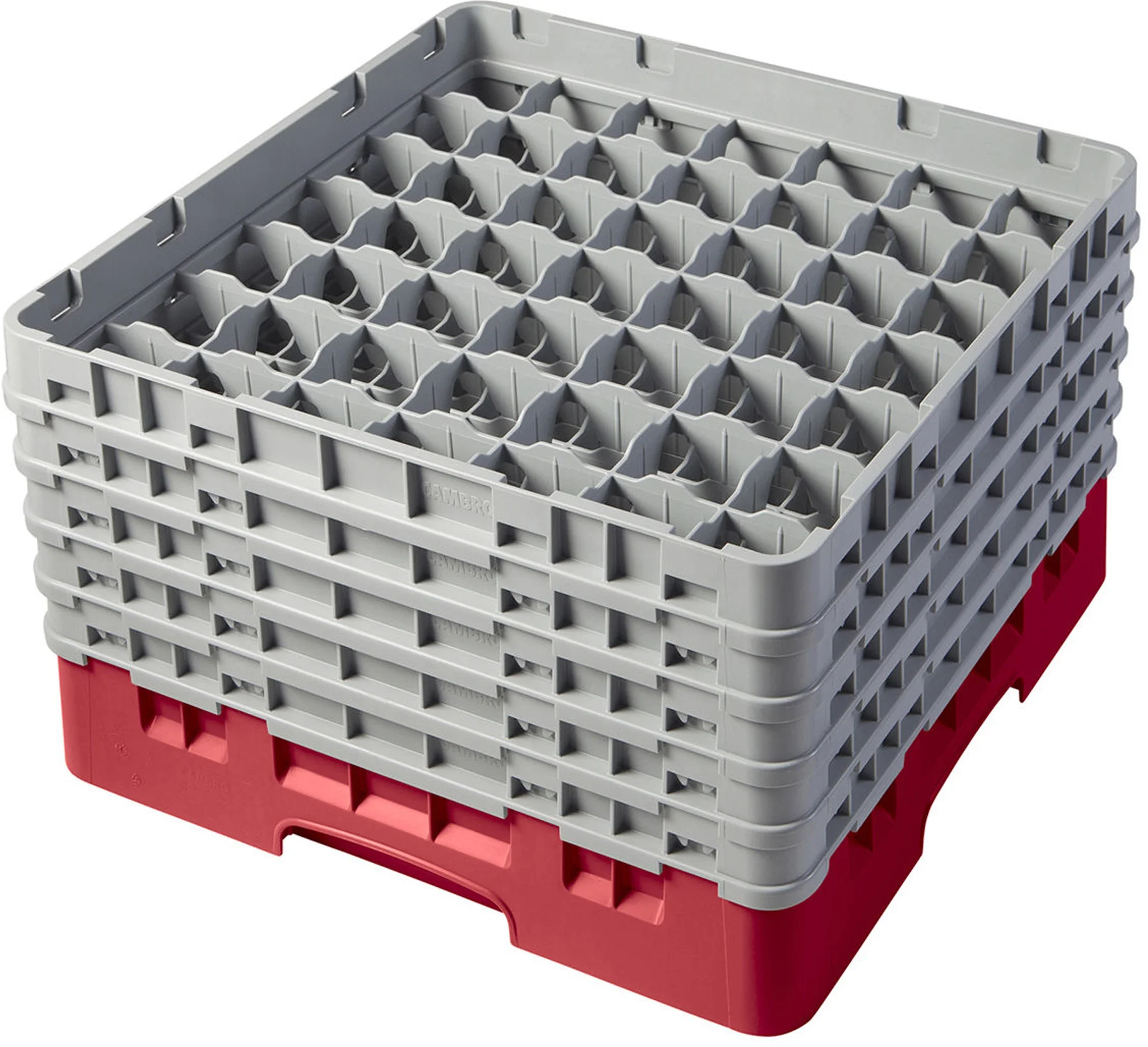 Kosz na szkło max. śr. szkl. 60 mm czerwony - CAMBRO