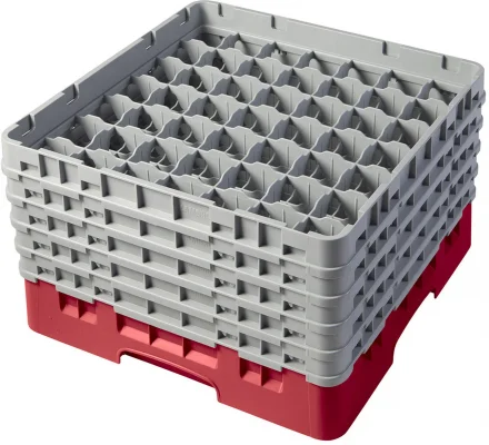 Kosz na szkło max. śr. szkl. 60 mm czerwony - CAMBRO