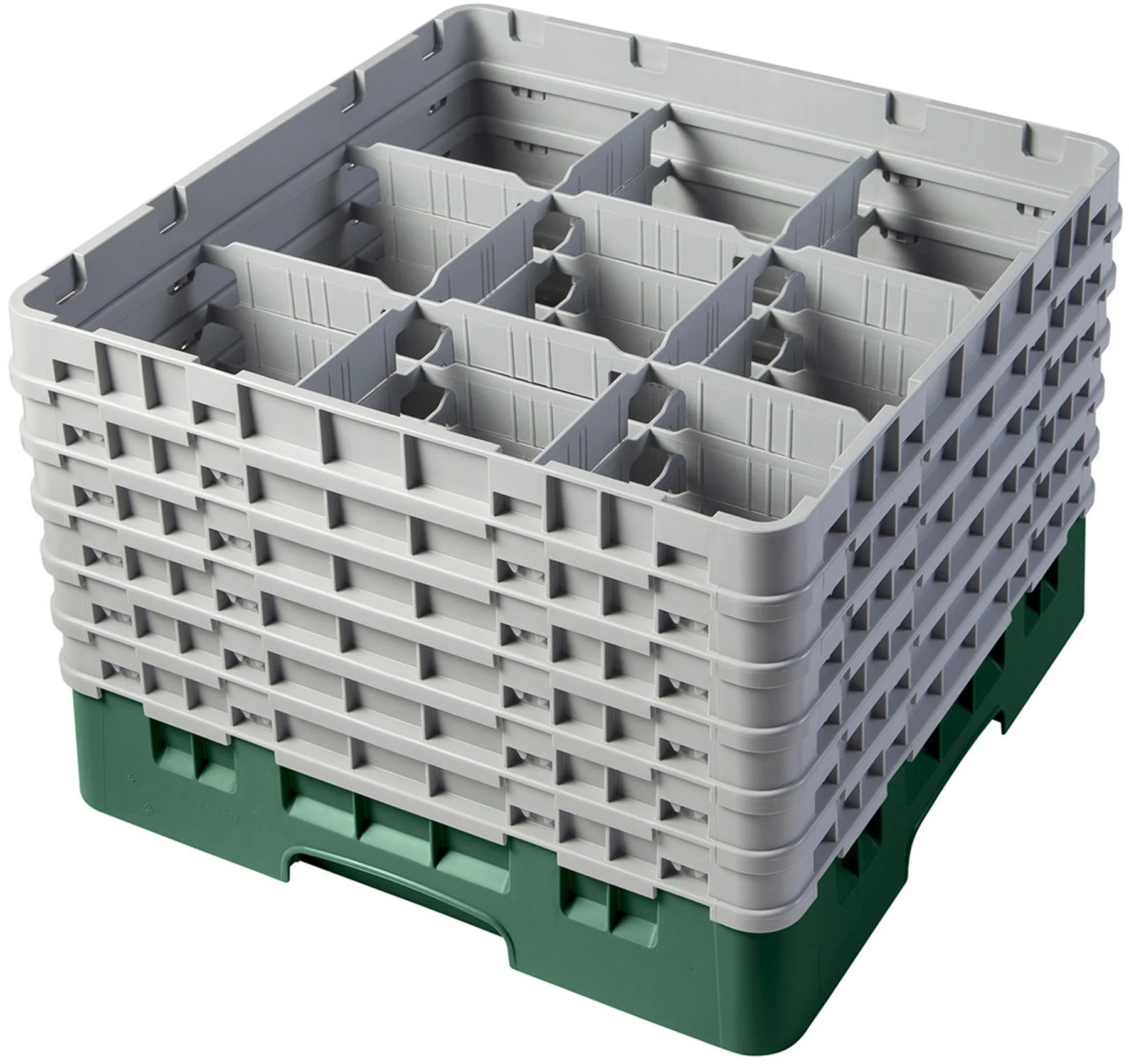 Kosz na szkło max. śr. szkl. 148 mm zielony - CAMBRO