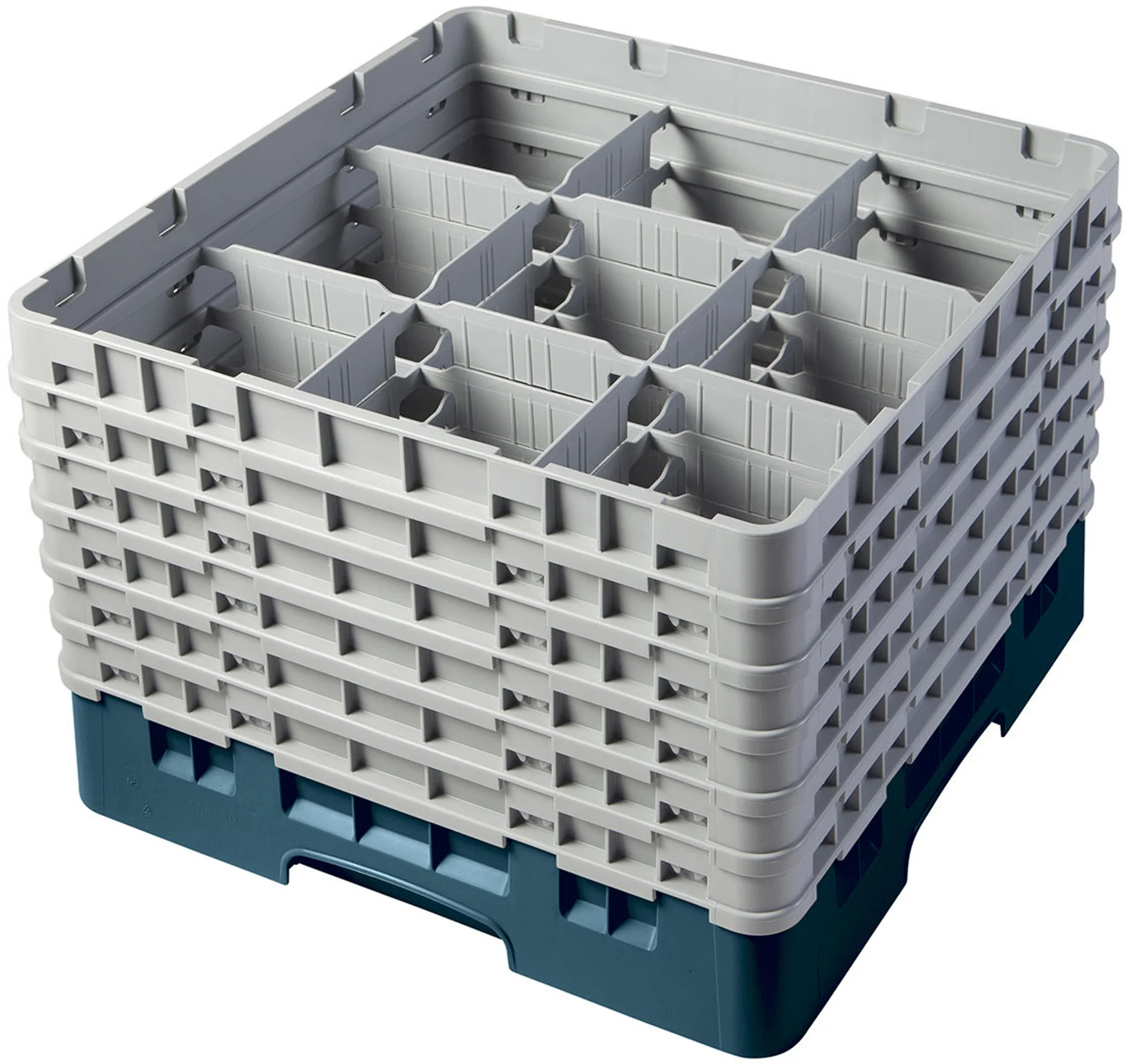Kosz na szkło max. śr. szkl. 148 mm zielono-niebieski - CAMBRO