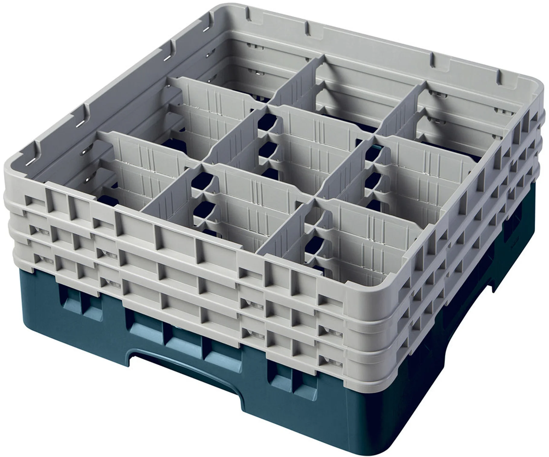 Kosz na szkło max. śr. szkl. 148 mm zielono-niebieski - CAMBRO