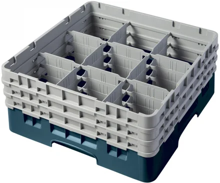 Kosz na szkło max. śr. szkl. 148 mm zielono-niebieski - CAMBRO
