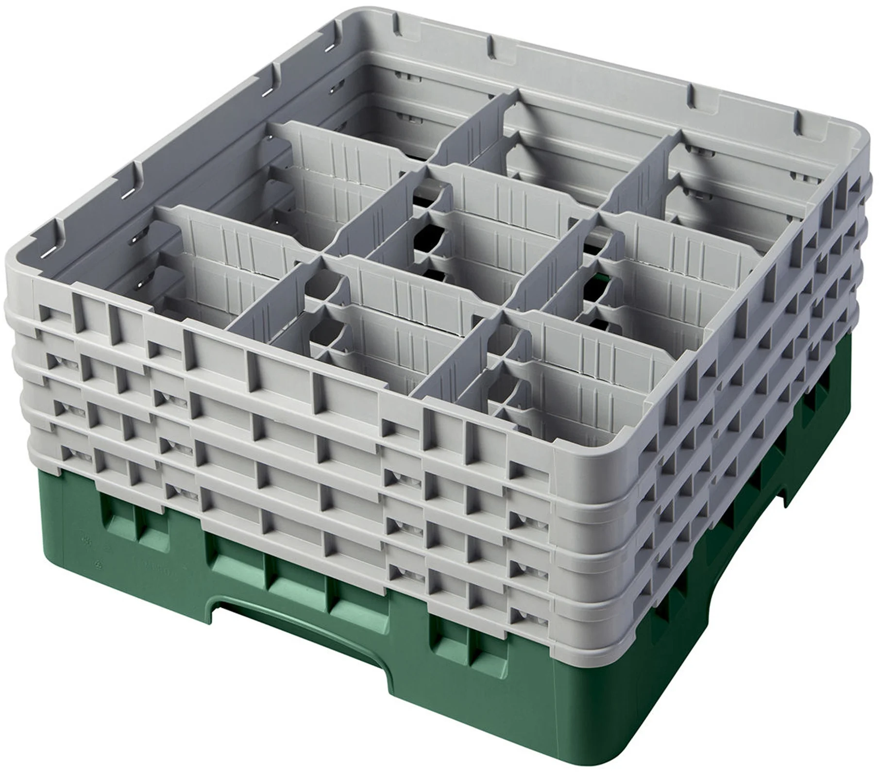 Kosz na szkło max. śr. szkl. 148 mm zielony - CAMBRO