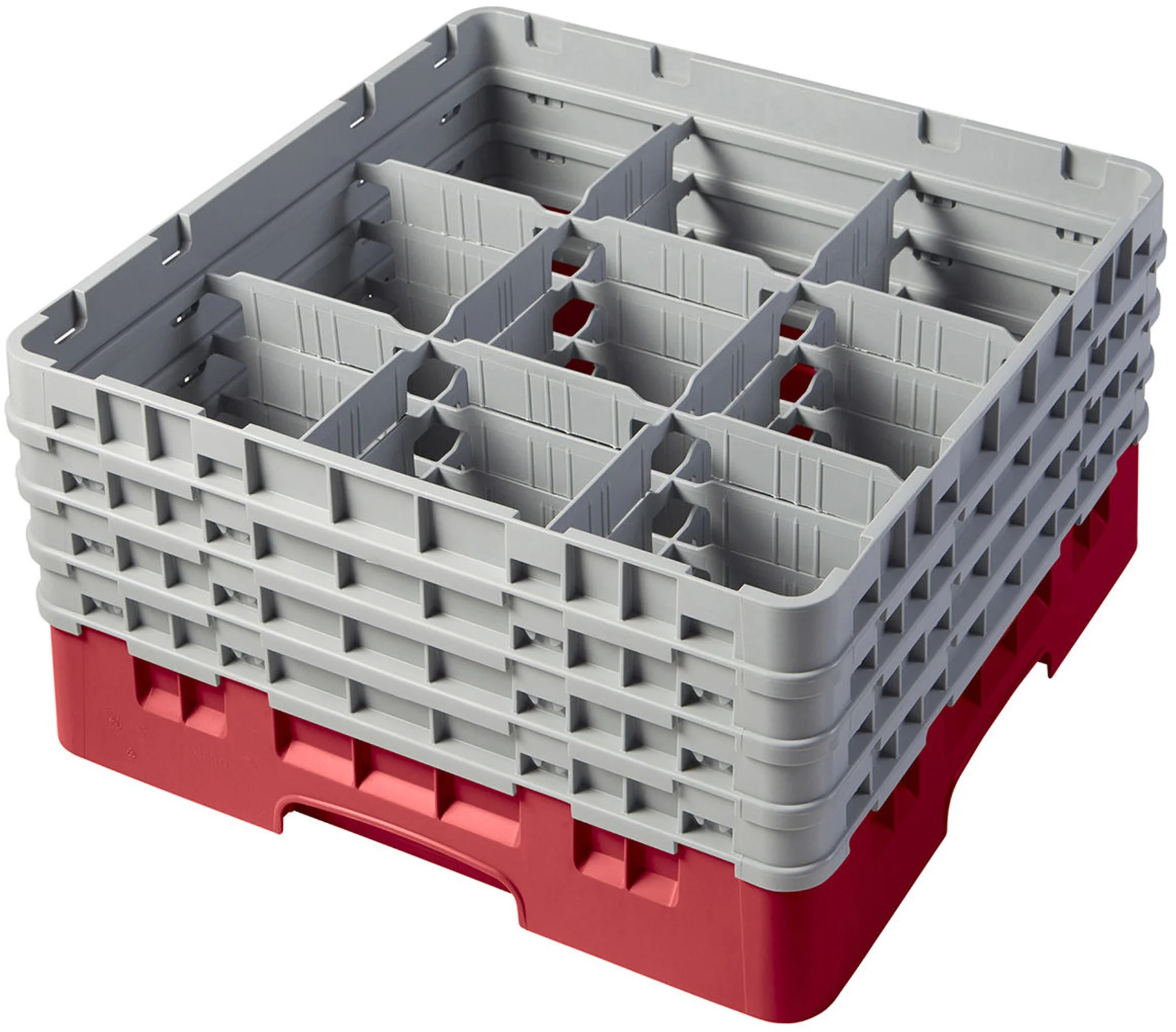 Kosz na szkło max. śr. szkl. 148 mm czerwony - CAMBRO
