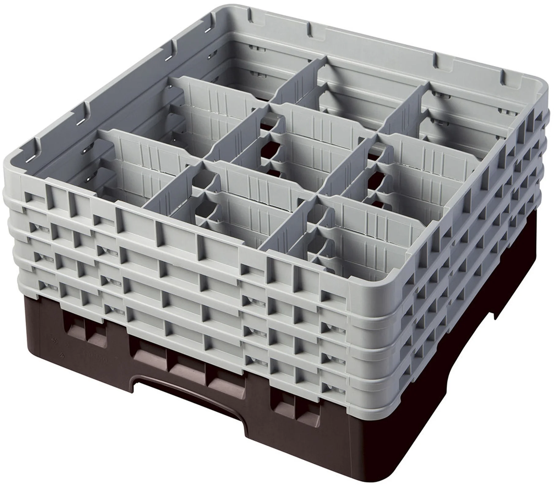 Kosz na szkło max. śr. szkl. 148 mm brązowy - CAMBRO