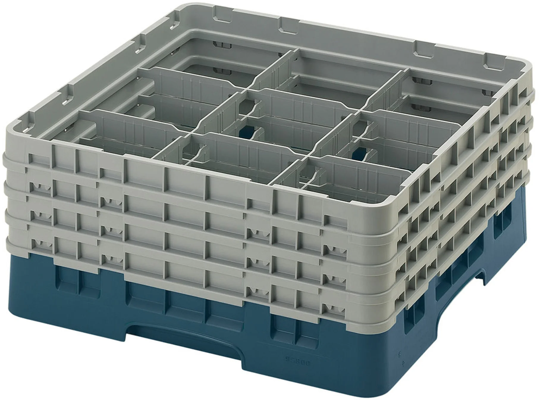 Kosz na szkło max. śr. szkl. 148 mm zielono-niebieski - CAMBRO