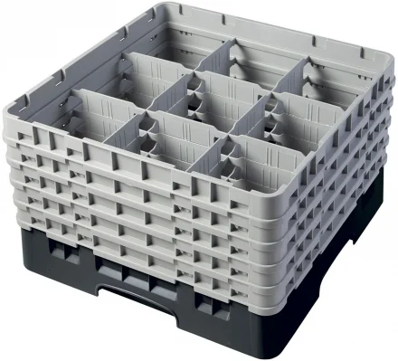 Kosz na szkło max. śr. szkl. 148 mm czarny - CAMBRO
