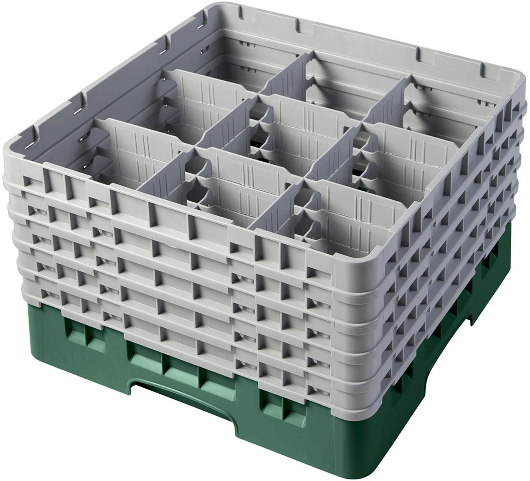 Kosz na szkło max. śr. szkl. 148 mm zielony - CAMBRO