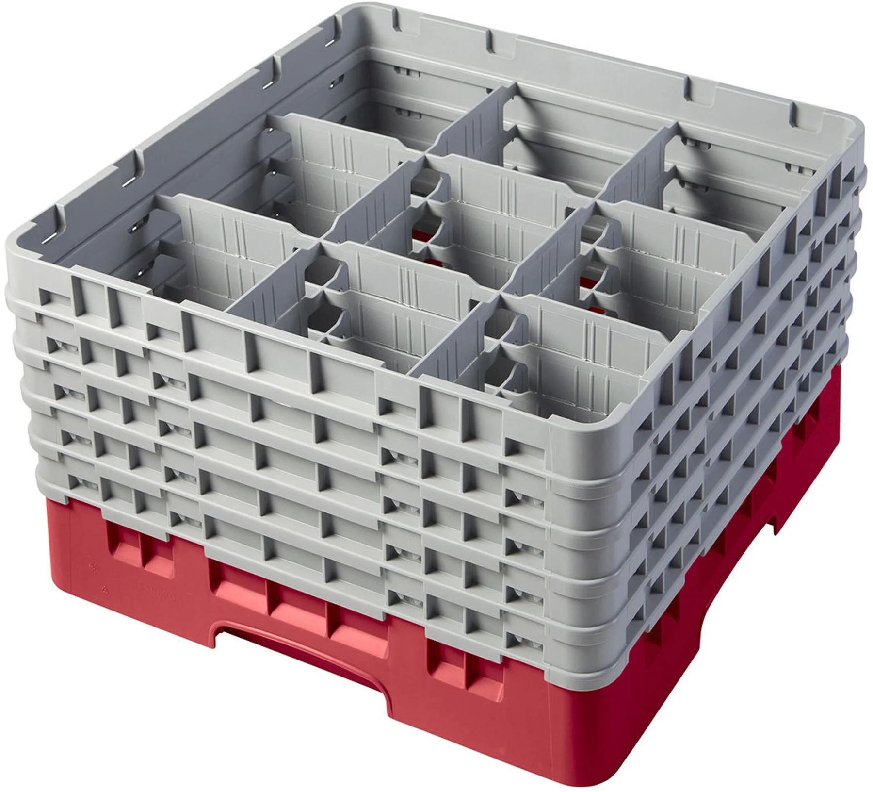 Kosz na szkło max. śr. szkl. 148 mm czerwony - CAMBRO