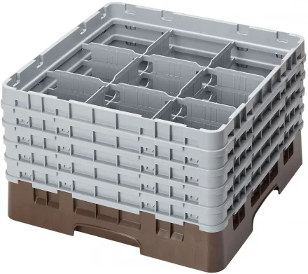 Kosz na szkło max. śr. szkl. 148 mm brązowy - CAMBRO