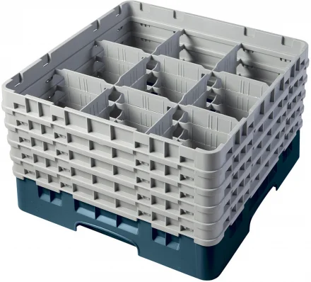 Kosz na szkło max. śr. szkl. 148 mm zielono-niebieski - CAMBRO