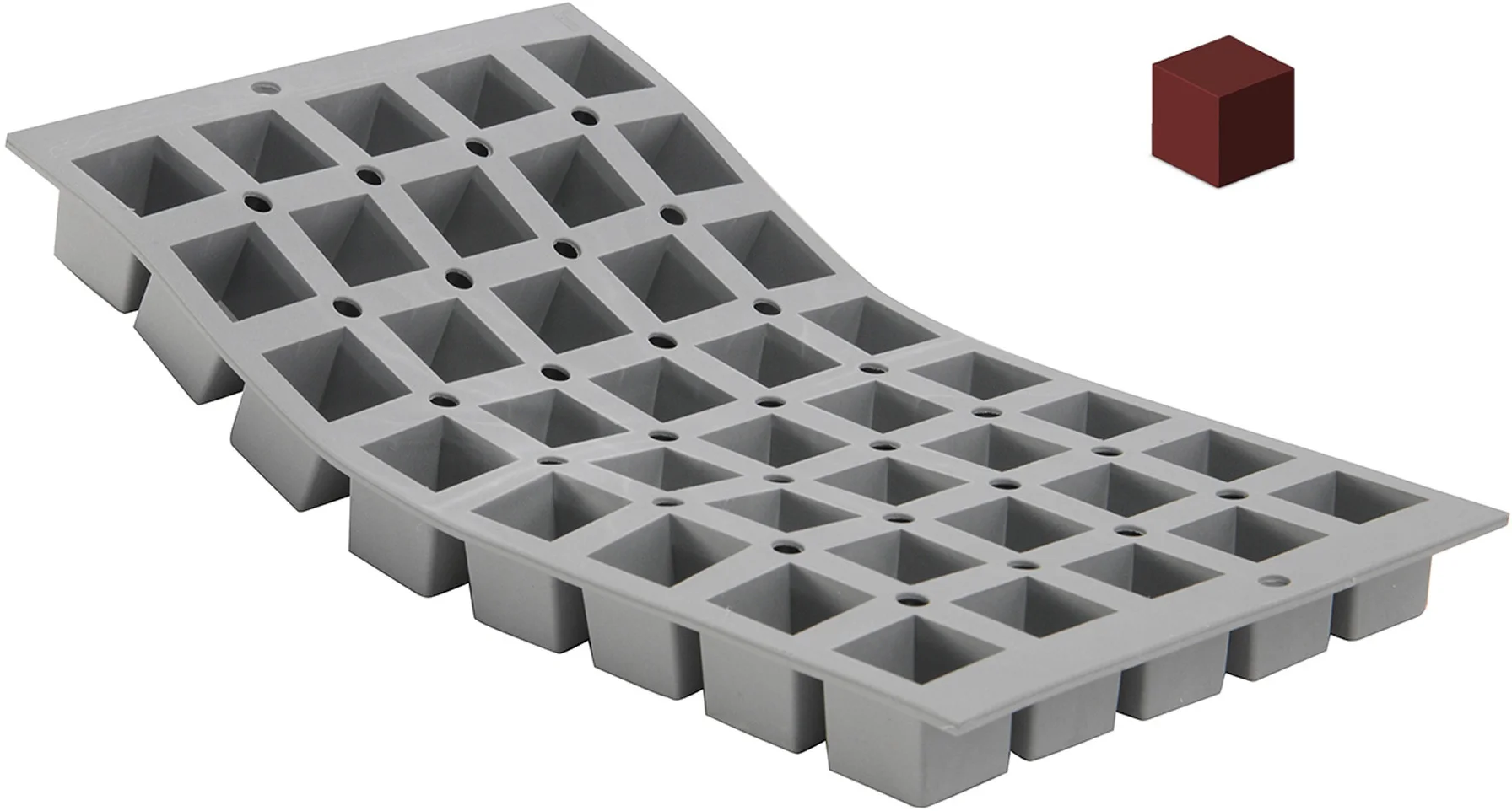 Forma silikonowa - mini kostki - DE BUYER