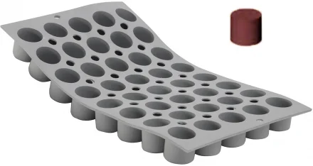 Silikonowa mata do ciastek - cylindry ELASTOMOULE - DE BUYER