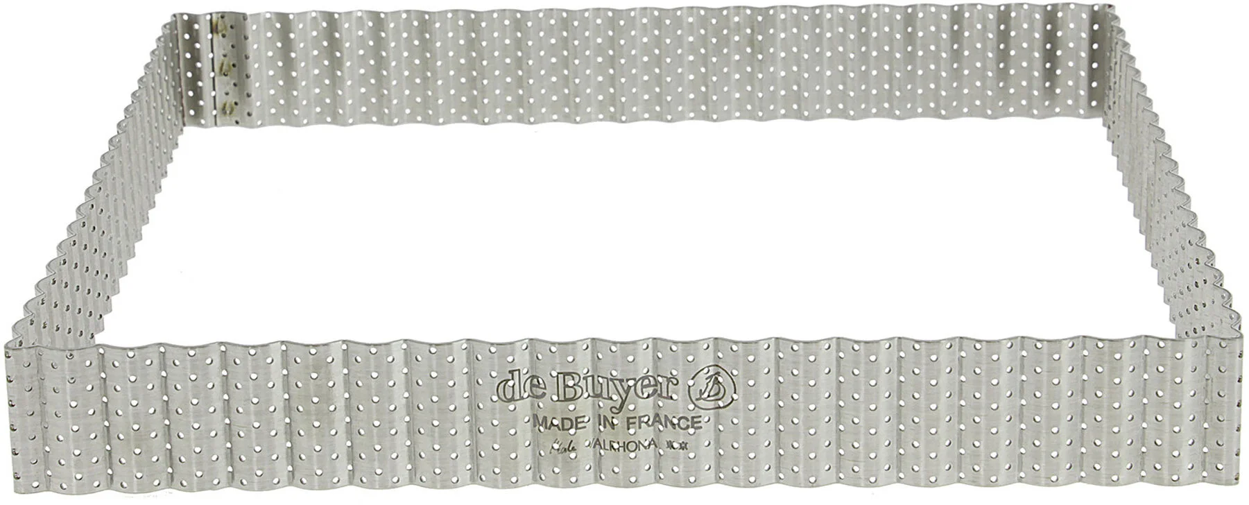 Rant cukierniczy kwadratowy perforowany 23 x 23 cm - DE BUYER