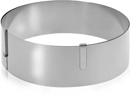 Rant cukierniczy okrągły regulowany śr. 18-36 cm - DE BUYER