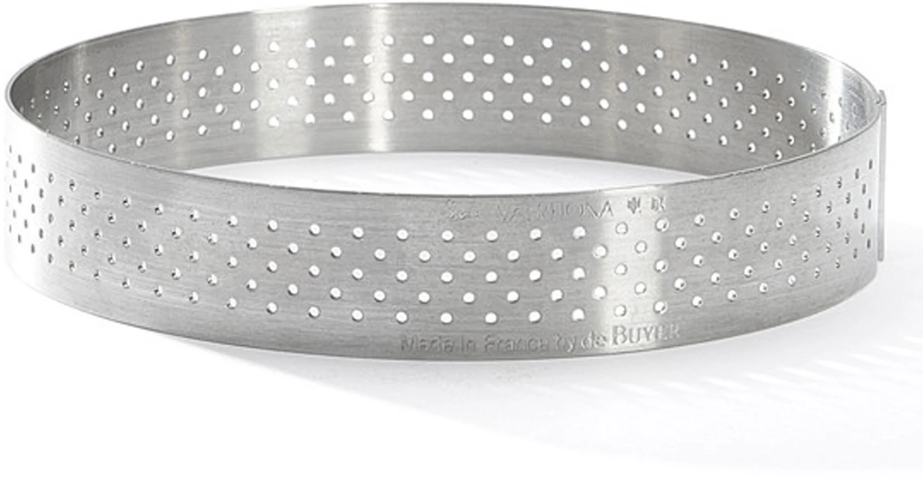 Rant cukierniczy okrągły perforowany śr. 12,5 cm - DE BUYER