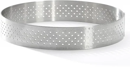 Rant cukierniczy okrągły perforowany śr. 12,5 cm - DE BUYER