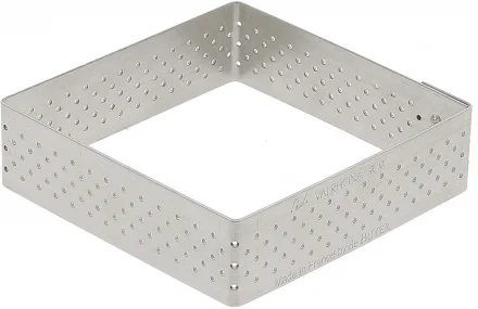 Rant cukierniczy kwadratowy perforowany 8 cm - DE BUYER