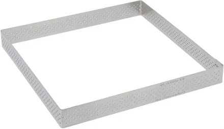Rant cukierniczy kwadratowy perforowany 17,5 cm - DE BUYER