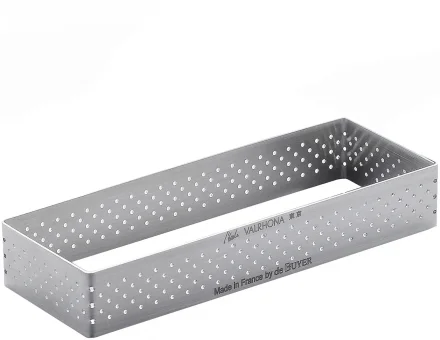 Rant cukierniczy prostokątny perforowany 28 x 11 cm - DE BUYER