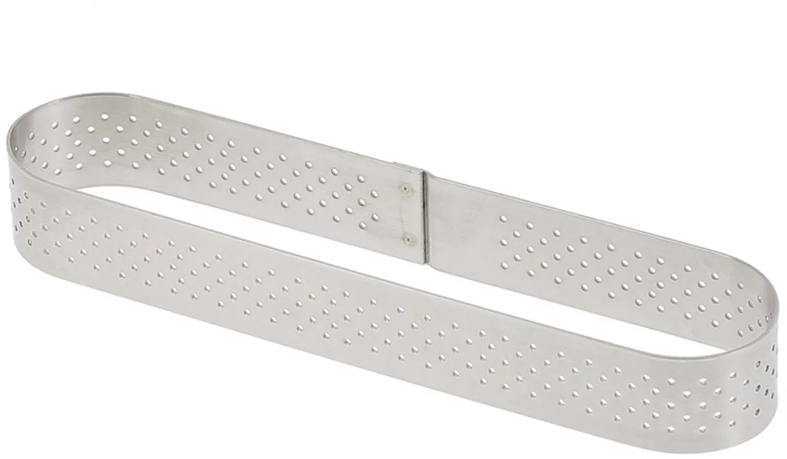 Rant owalny perforowany 14,5 x 3,5 cm - DE BUYER