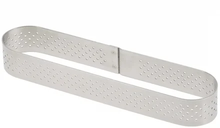 Rant owalny perforowany 14,5 x 3,5 cm - DE BUYER