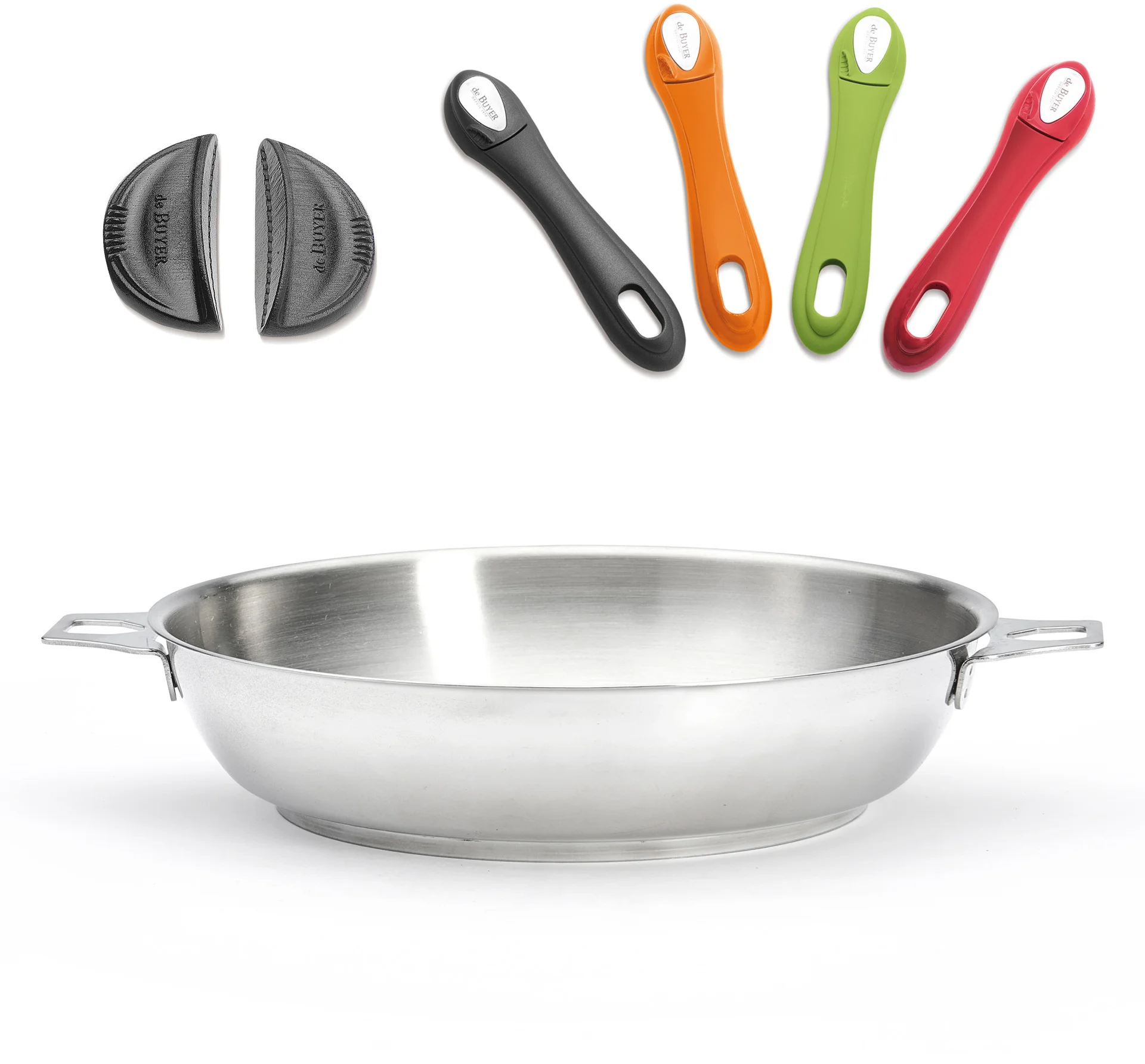 Patelnia ze stali nierdzewnej śr. 24 cm TWISTY - DE BUYER