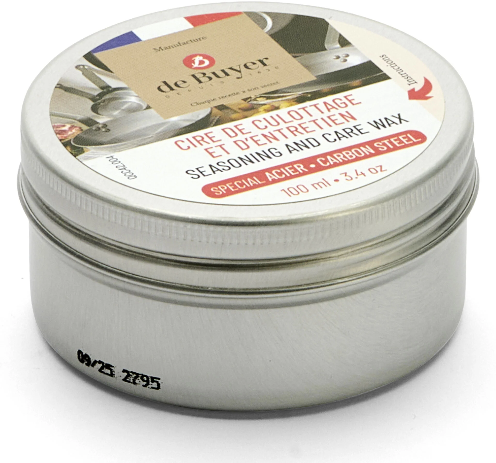 Wosk do sezonowania patelni stalowych 100 ml  - DE BUYER